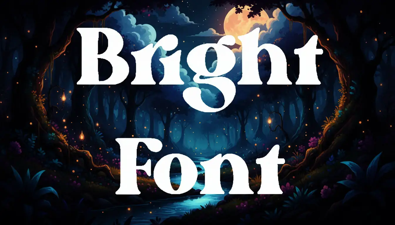 Bright Font