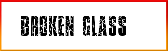 Broken Glass Font free download