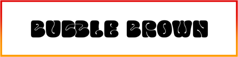 Bubble Brown Font free download