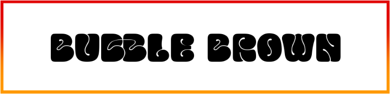 Bubble Brown Font free download