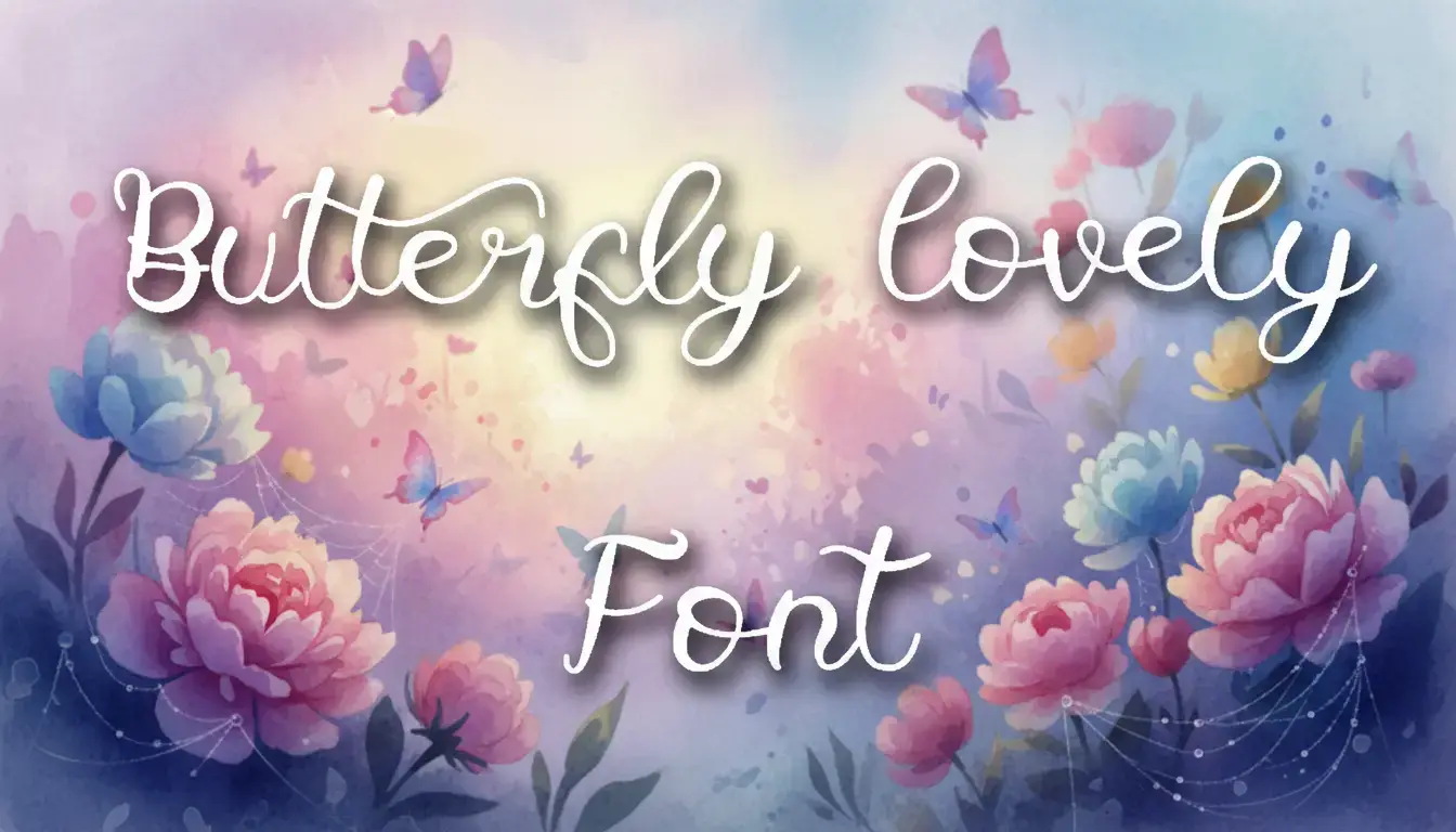 Butterfly lovely Font