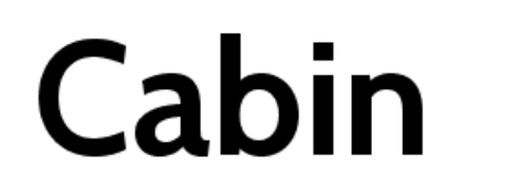 Cabin font free Download