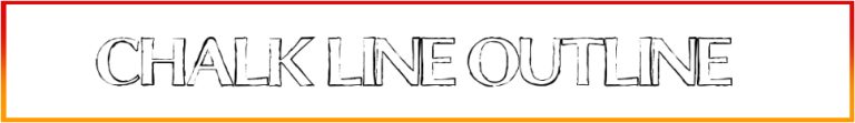 Chalk Line Outline Font style