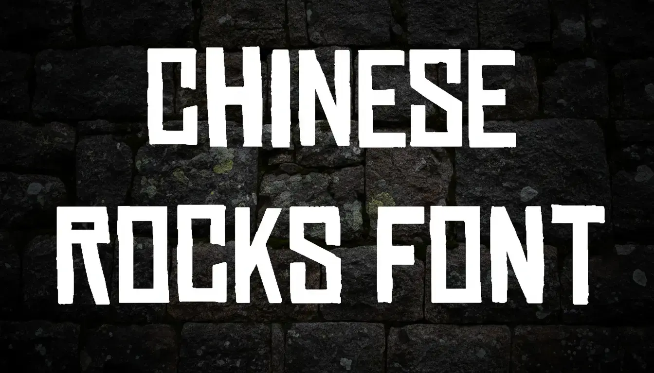 Chinese Rocks Font