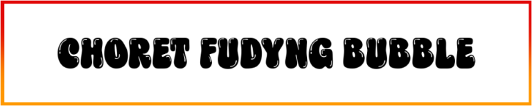 Choret Fudyng Bubble Font free download