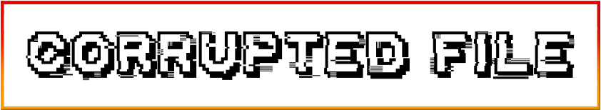 Corrupted File Font free download