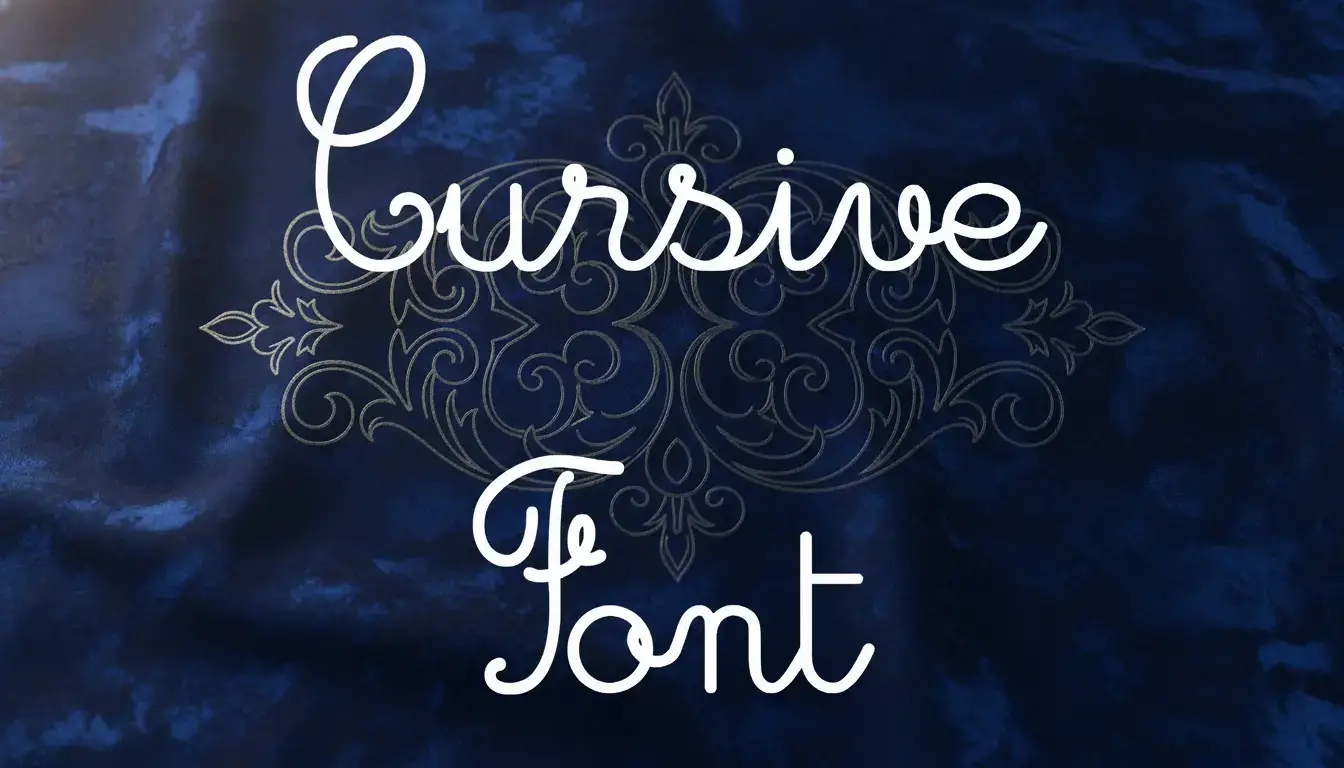 Cursive Font