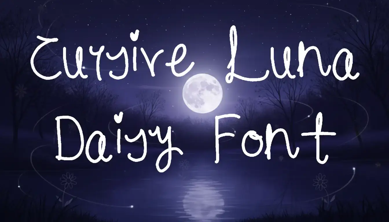 Cursive Luna Daisy Font