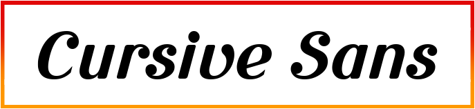 Cursive Sans Font free Download