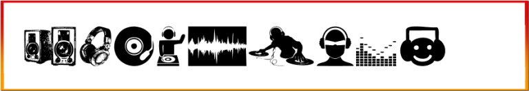 DJ Icons music Font free download