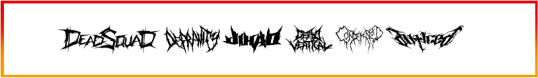 DeathMetal Logo Font Free Download