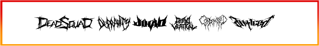 DeathMetal Logo Font Free Download