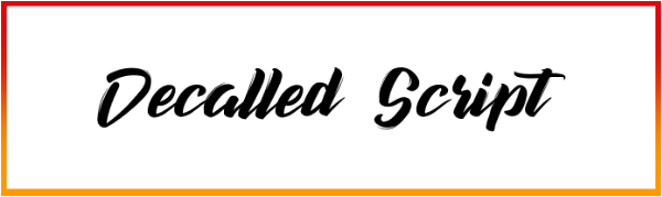Decalled Script Font free download