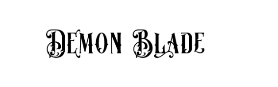 Demon Blade Font free download