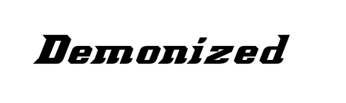 Demonized Font free download