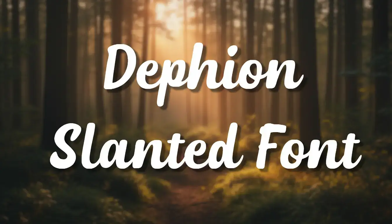 Dephion Slanted Font
