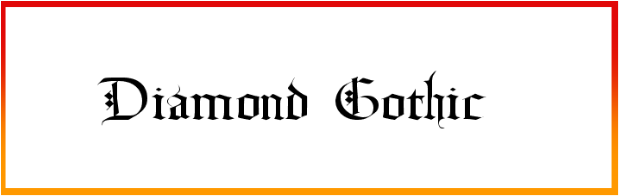 Diamond Gothic Font free Download