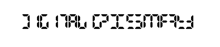 Digital Dismay Font free download