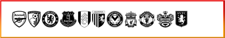 English Football Club Badges Font free Download