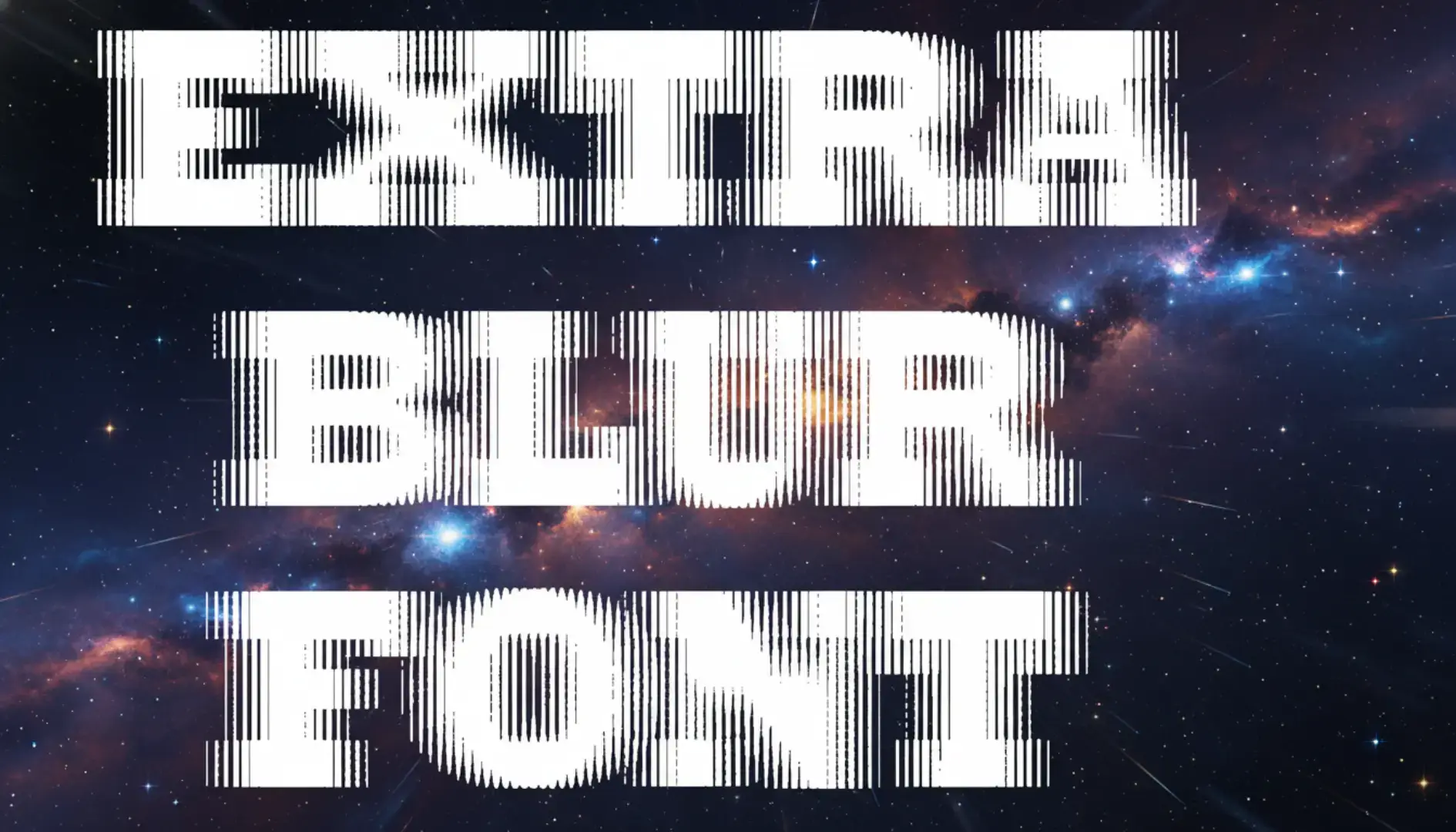 ExtraBlur Font