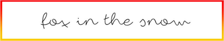 Fox in the snow Font free Download