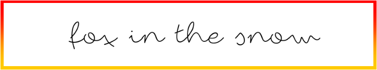 Fox in the snow Font free Download