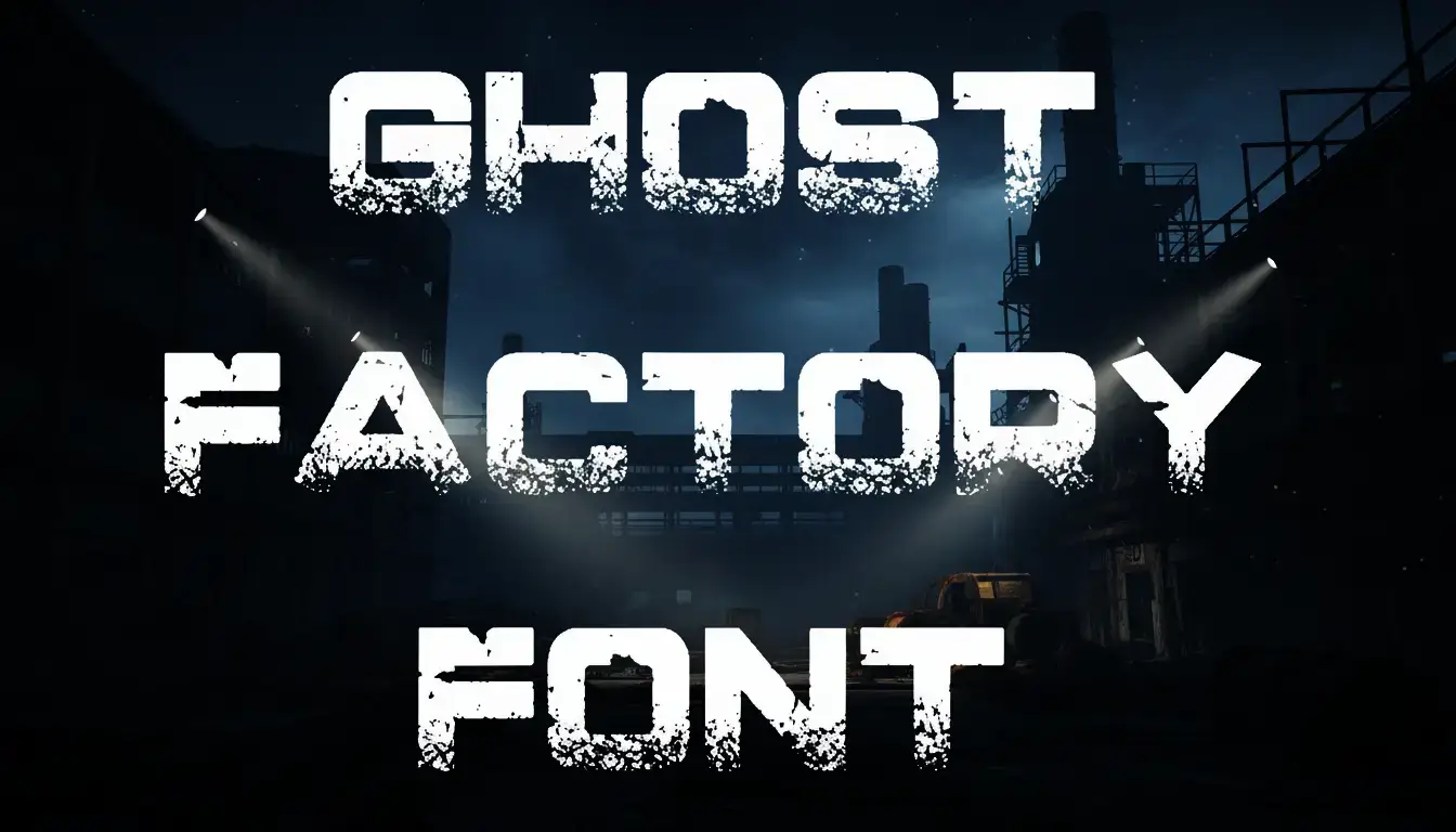 GHOST FACTORY FONT