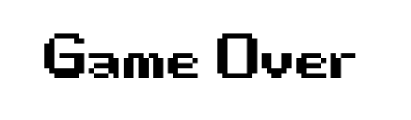 Game Over Font free download