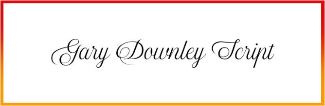 Gary Downley Script Font free download