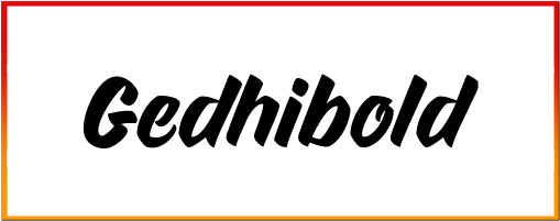 Gedhibold Font free download