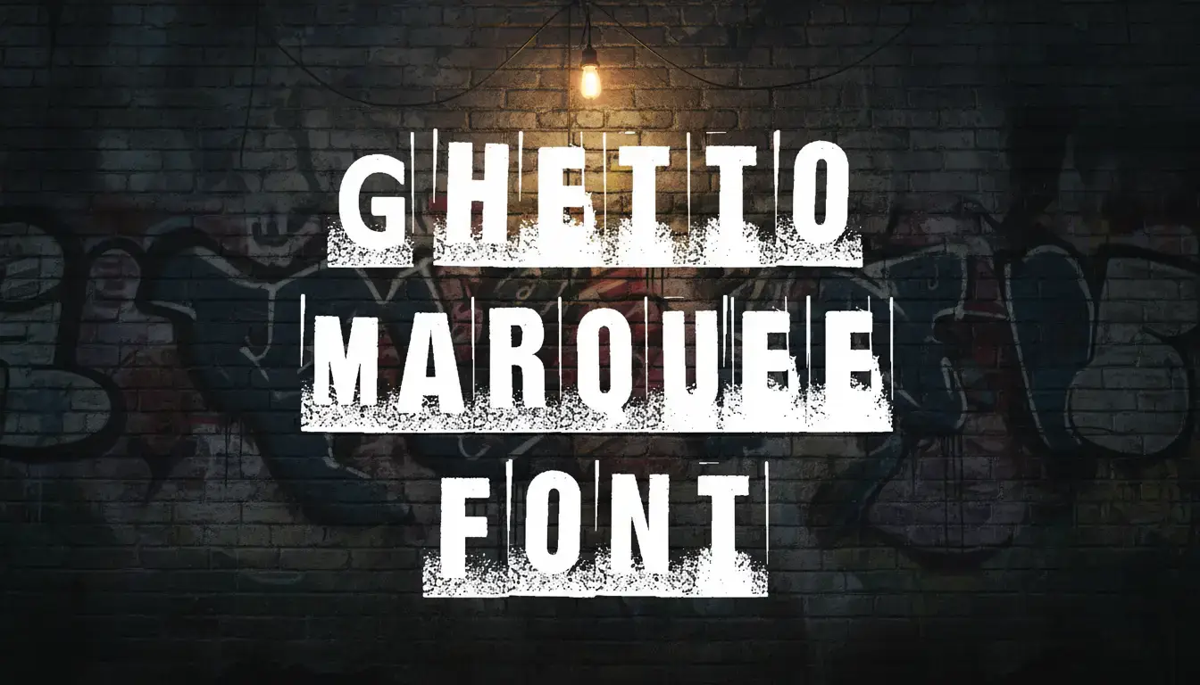 Ghetto Marquee Font