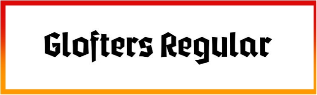 Glofters Regular Font free download