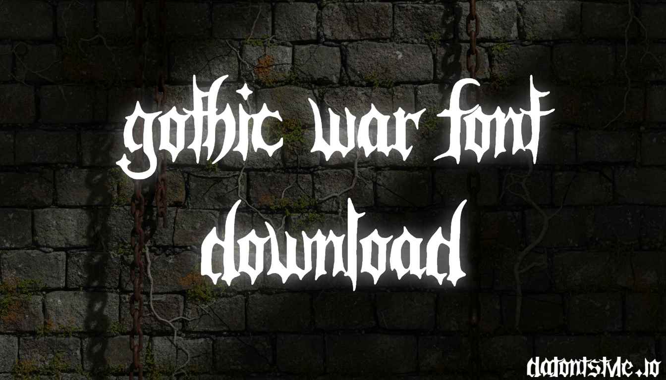 Gothic War Font Download