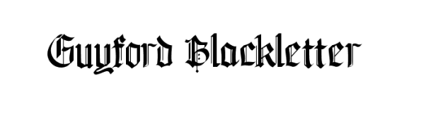 Guyford Blackletter Font free download