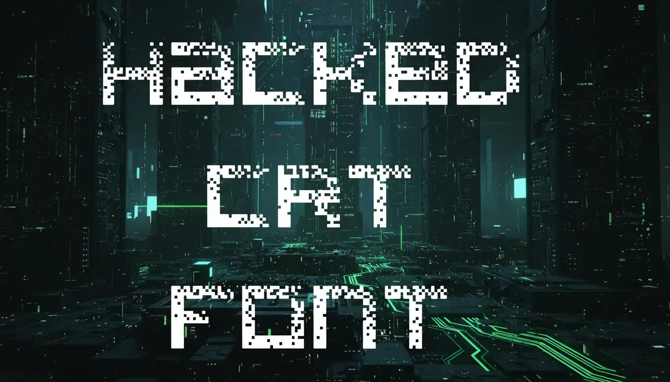 Hacked CRT Font
