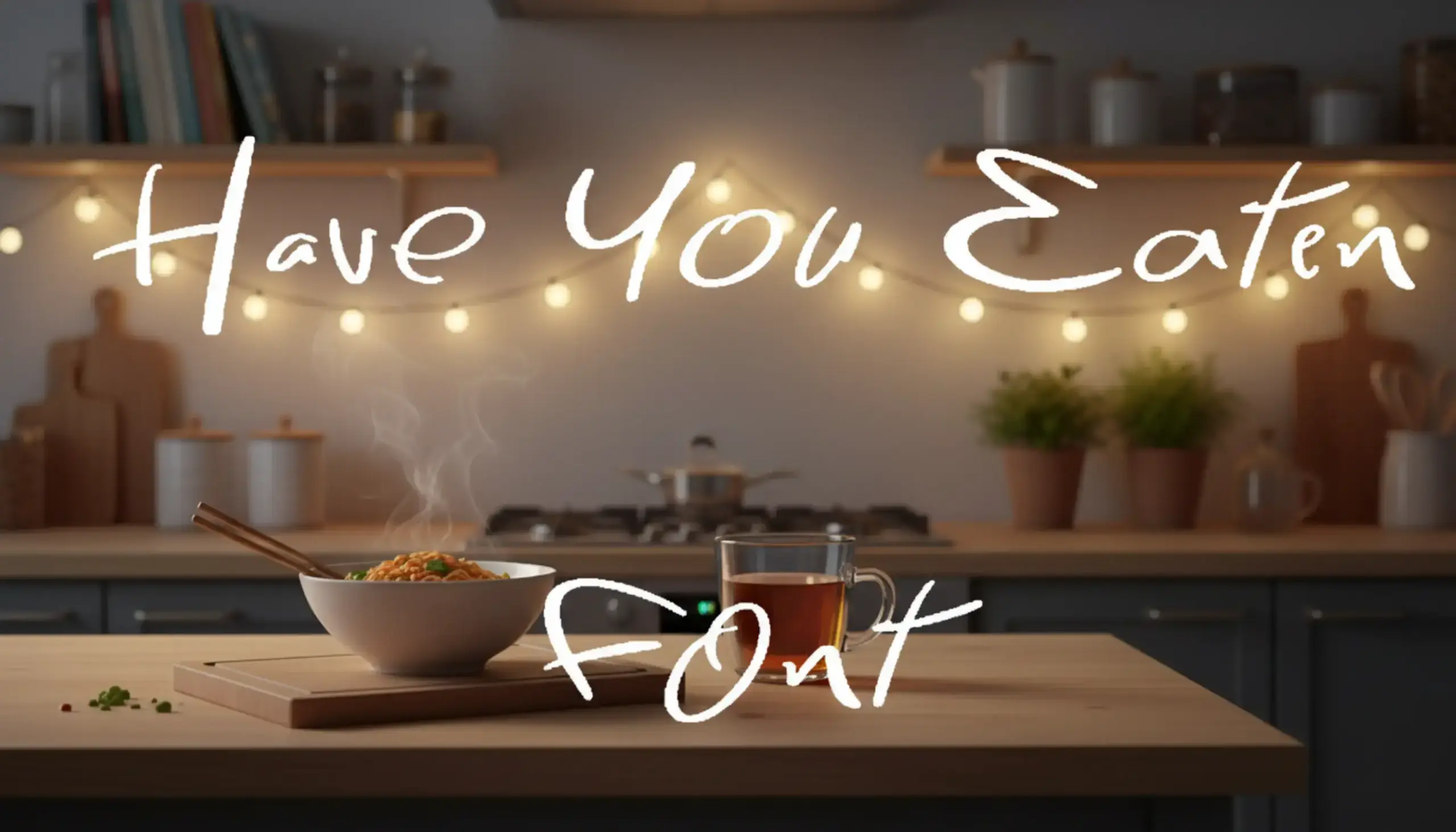 Have You Eaten Font