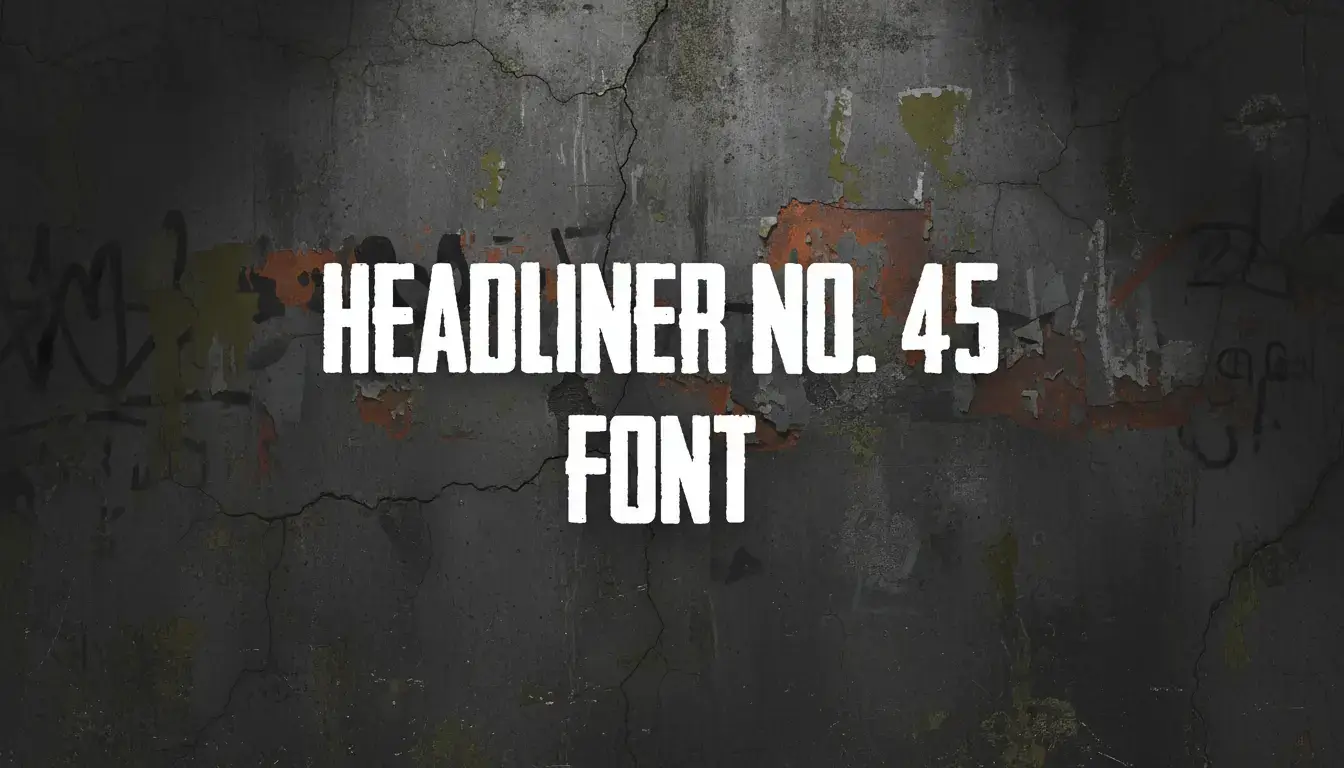 Headliner No. 45 Font
