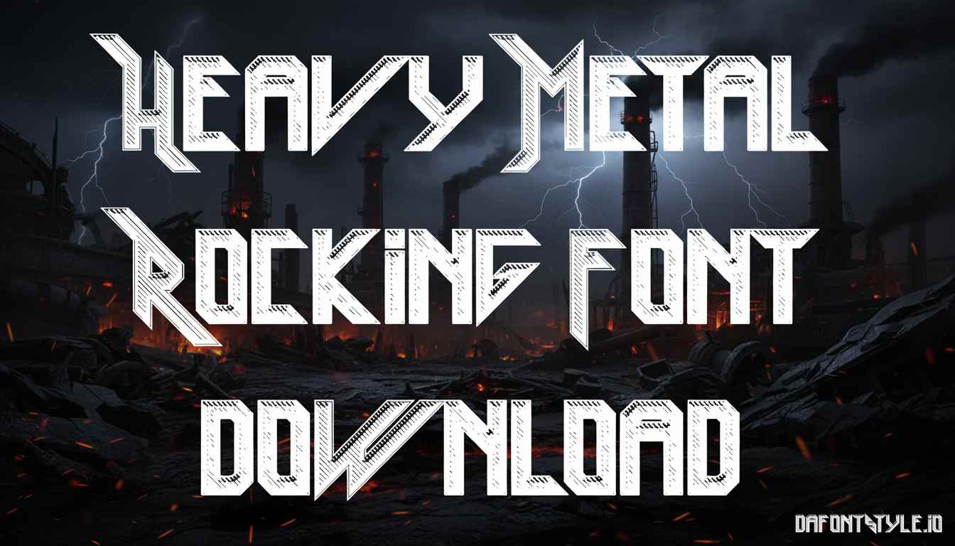 Heavy Metal Rocking Font download