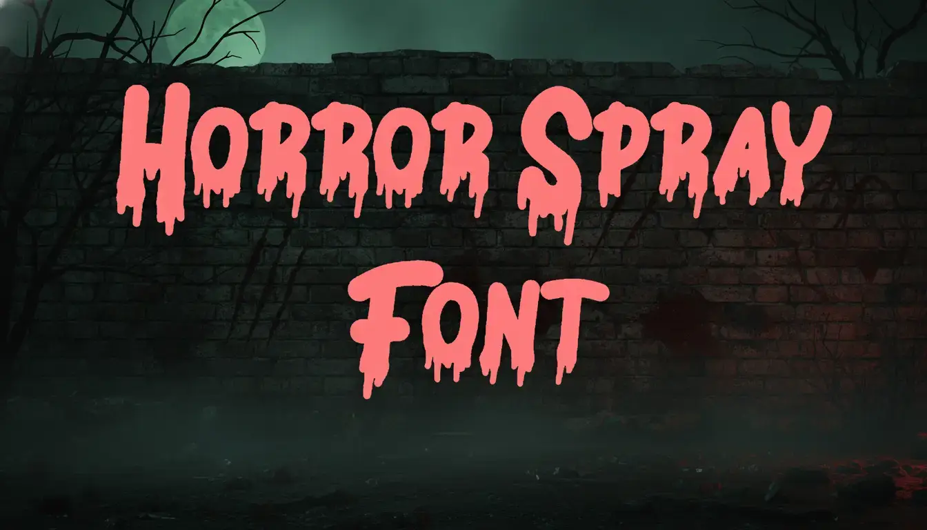 Horror Spray Font