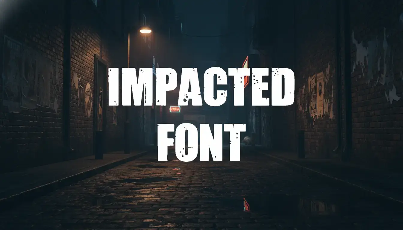 Impacted Font