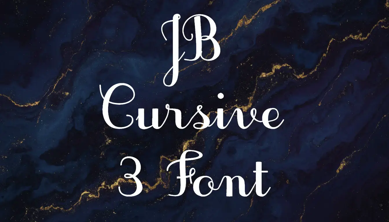 JB Cursive 3 Font