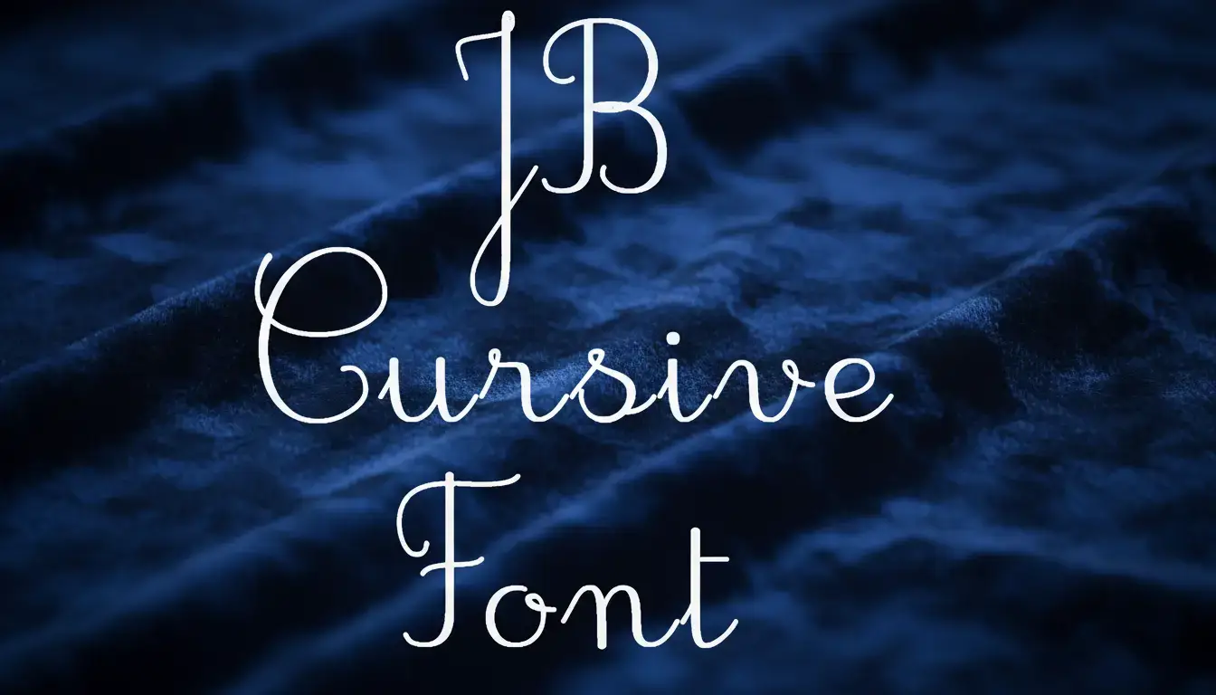JB Cursive Font