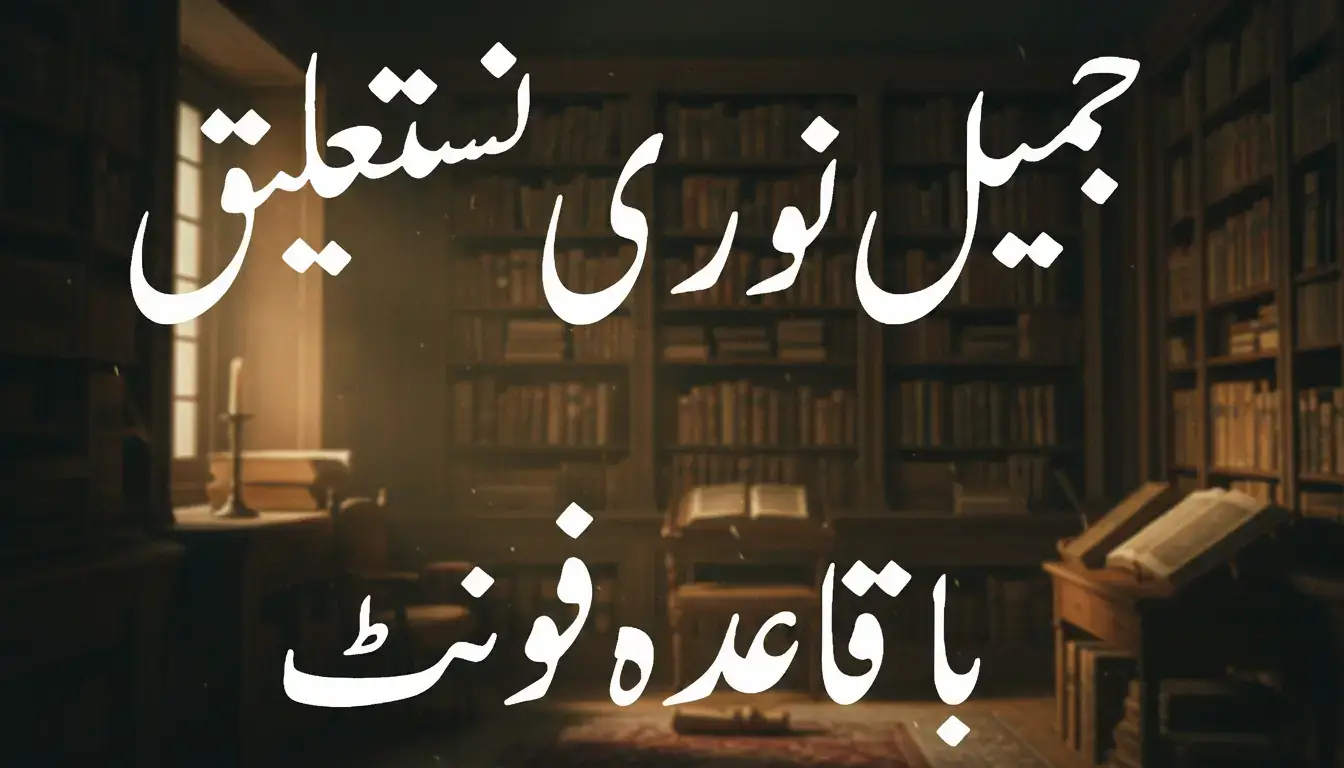 جمیل نوری نستعلیق باقاعدہ فونٹ