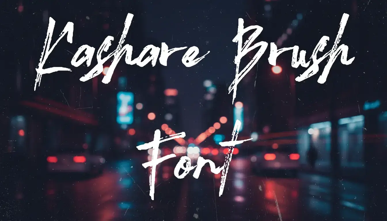 Kashare Brush Font