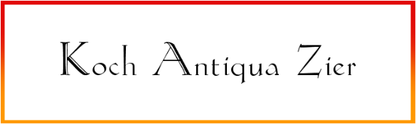 Koch-Antiqua Zier Font free download