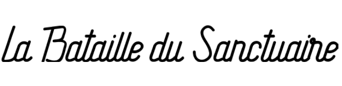 La Bataille du Sanctuaire Font free download