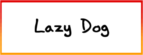 Lazy Dog font free download