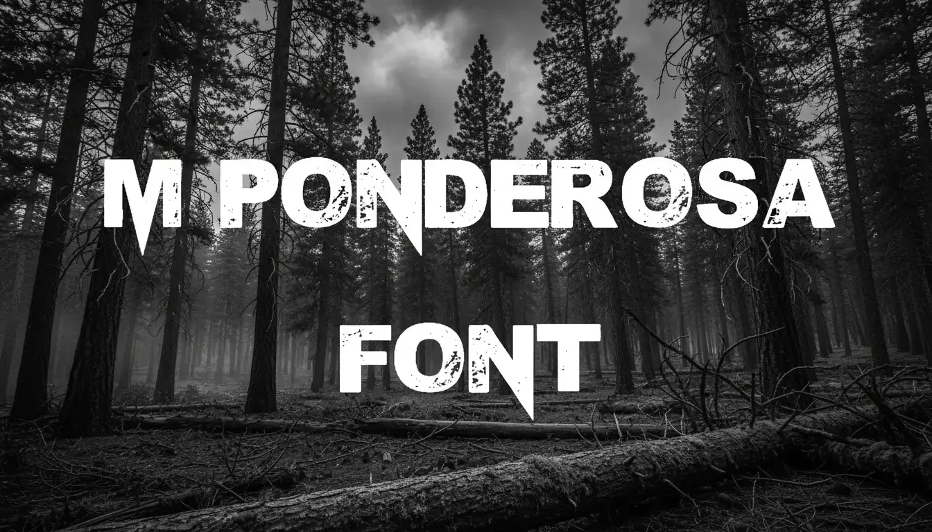 M Ponderosa Font