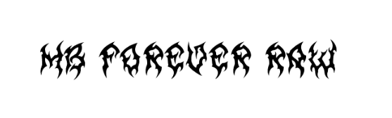 MB Forever Raw Font free download