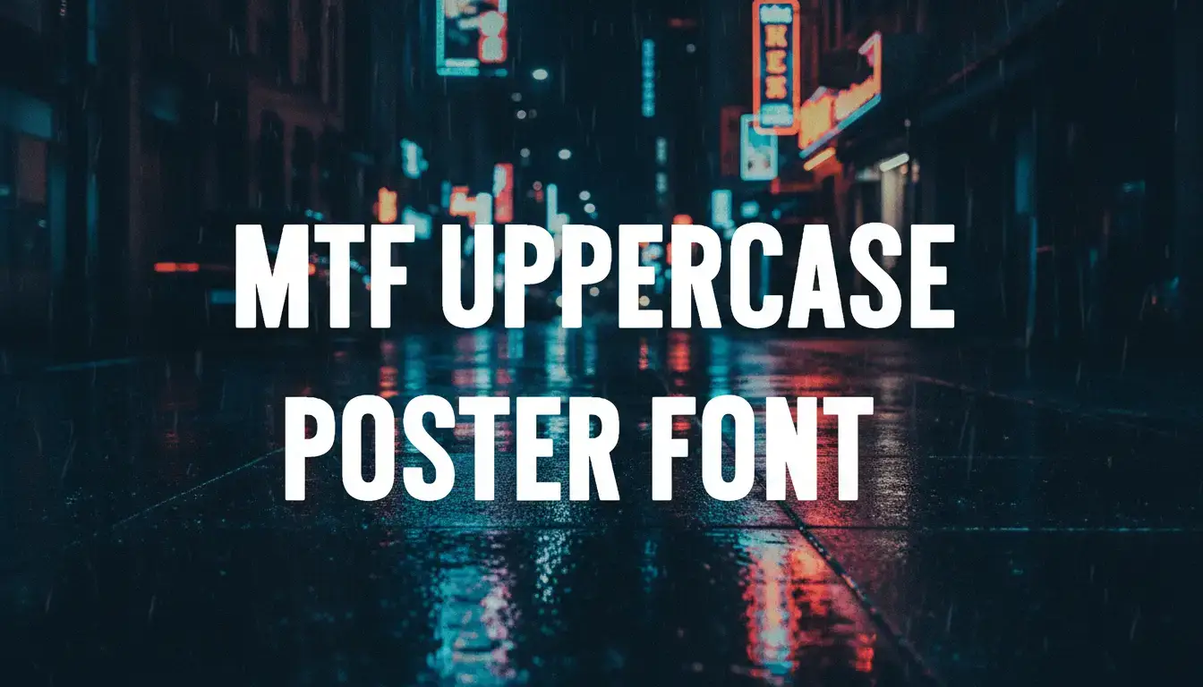 MTF Uppercase Poster Font